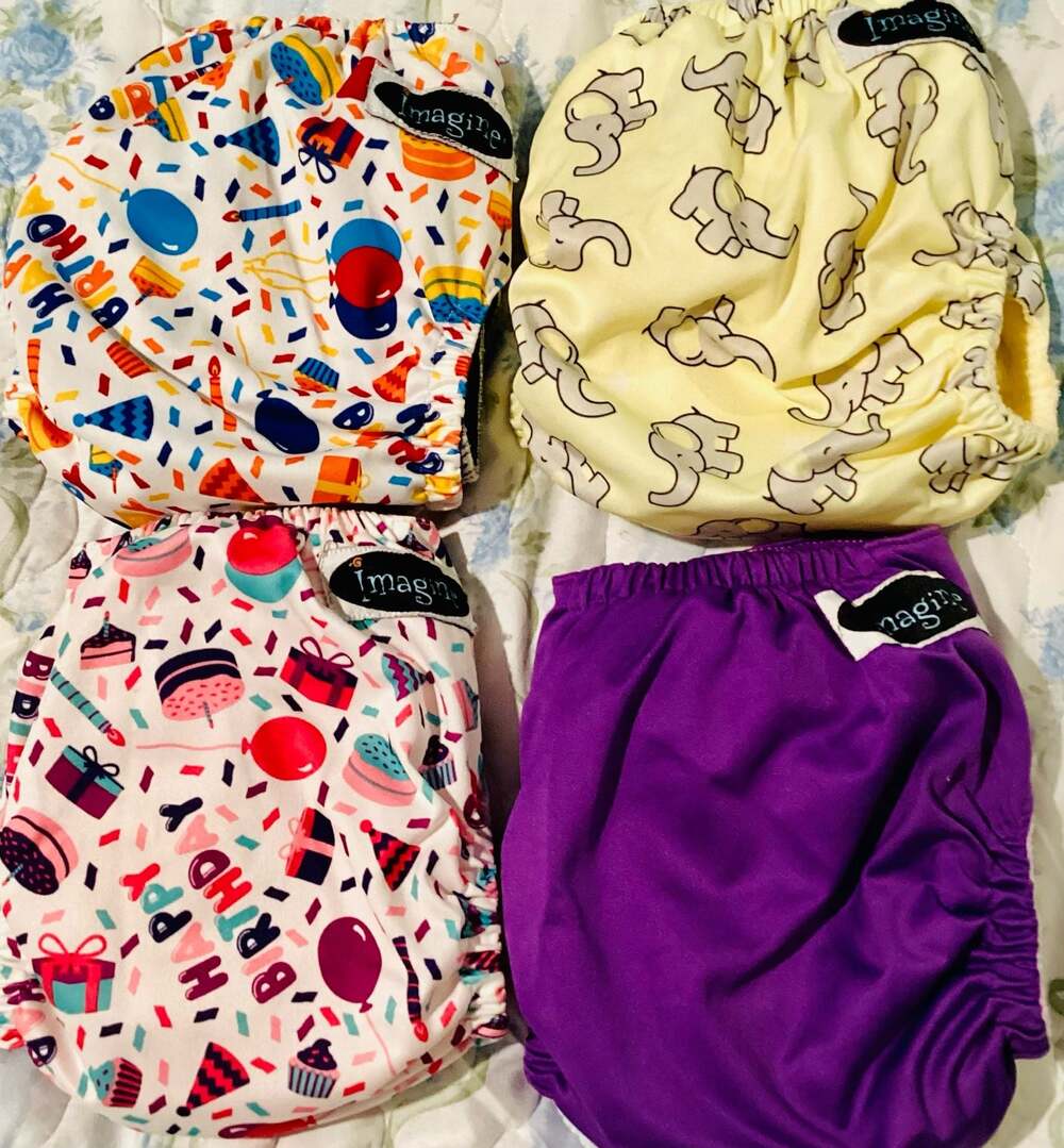 Imagine Baby Cloth Diaper Covers, Set of 4